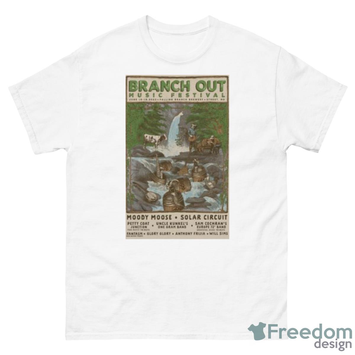 Branch Out Music Festival 2023 Poster Shirt - 500 Men’s Classic Tee Gildan