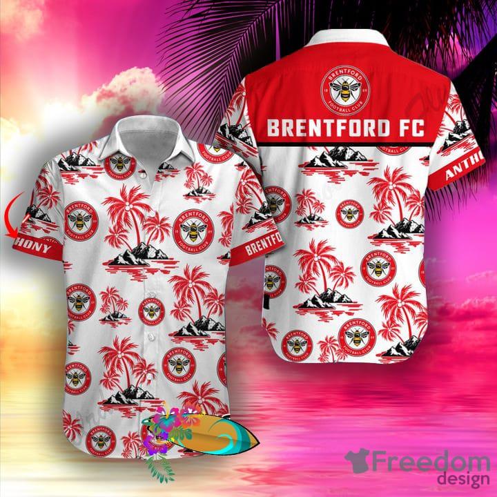 Brentford Custom Name Hawaiian Shirt And Short For Fans image Brentford Custom Name Hawaiian Shirt And Short For Fans - Personalized Brentford Hawaiian Shirt And Short_2