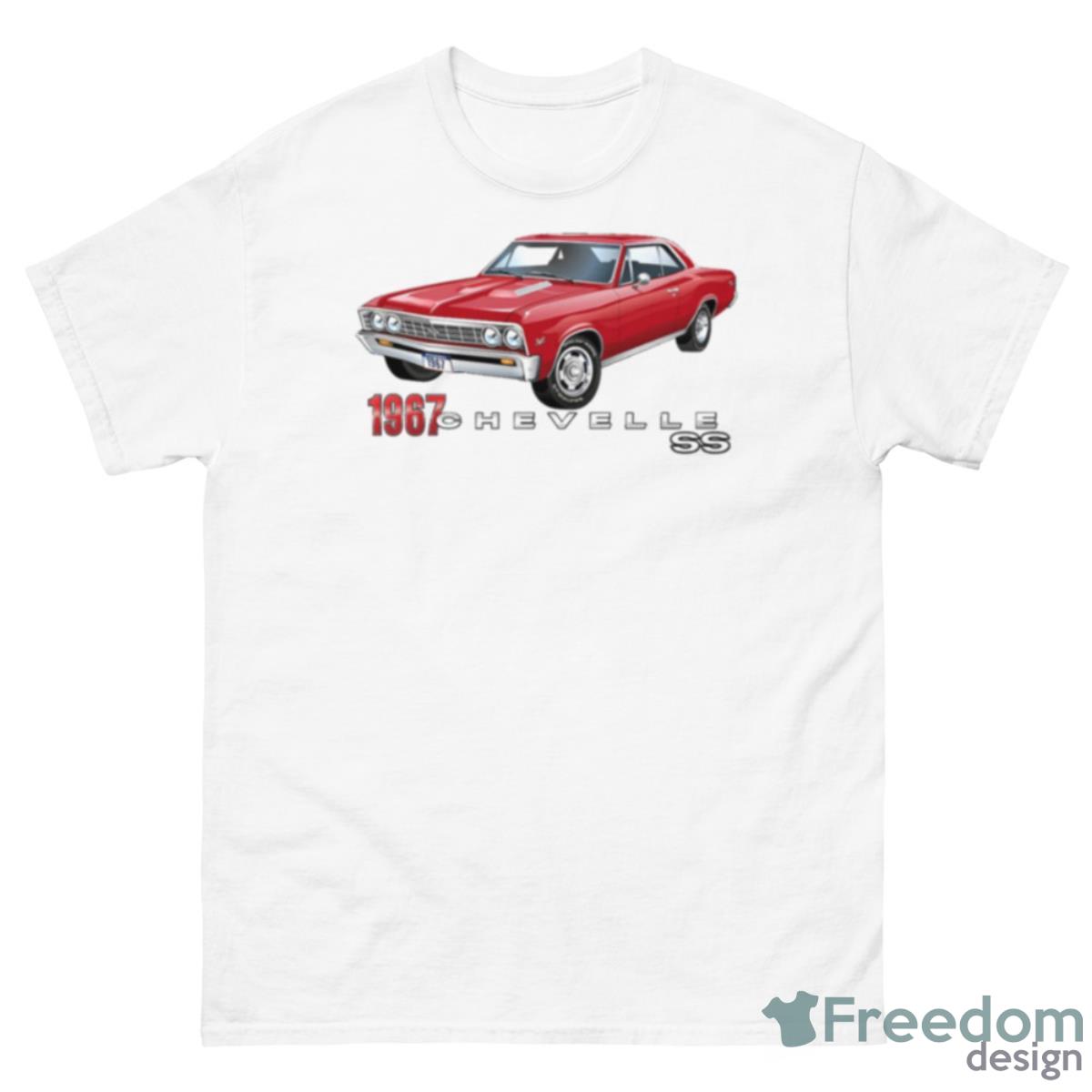 Bright Red 1967 Chevelle Super Sport Shirt - 500 Men’s Classic Tee Gildan