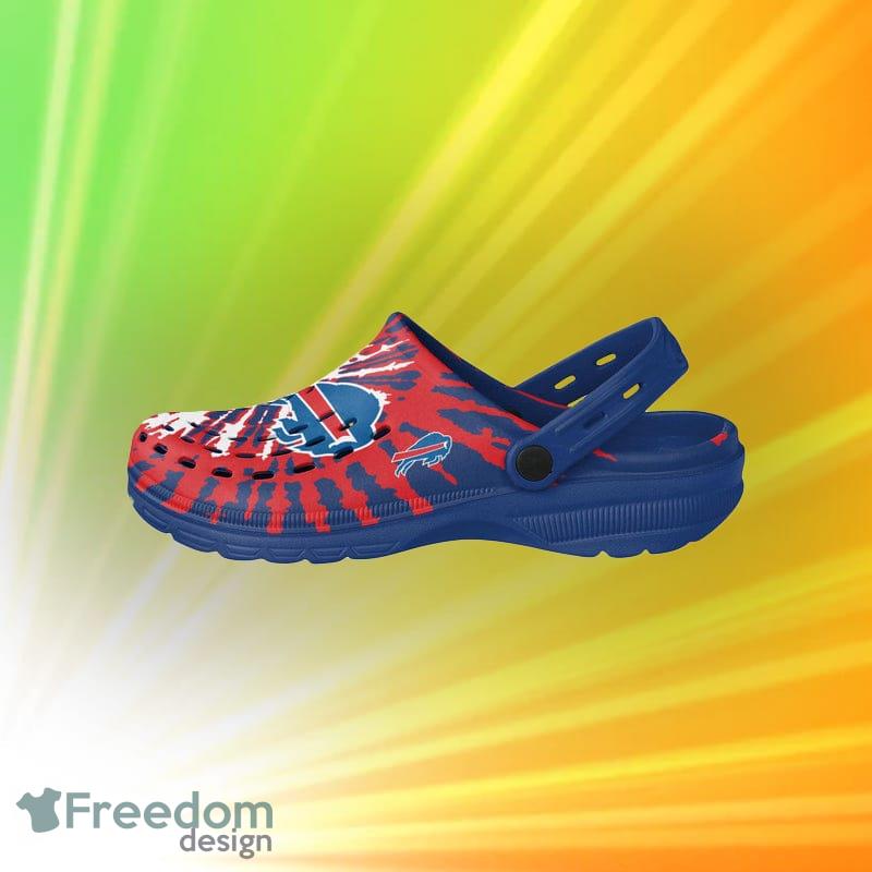 Buffalo Bills NFL For Men And Women Tie-Dye Clog With Strap Shoes - Buffalo Bills NFL Mens Tie-Dye Clog With Strap_2