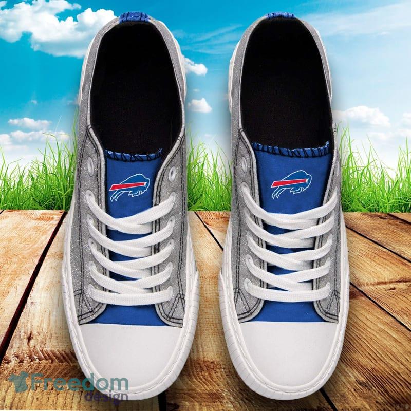 Buffalo Bills Low Top Canvas shoes blue design Men And Women For Fans -  Banantees