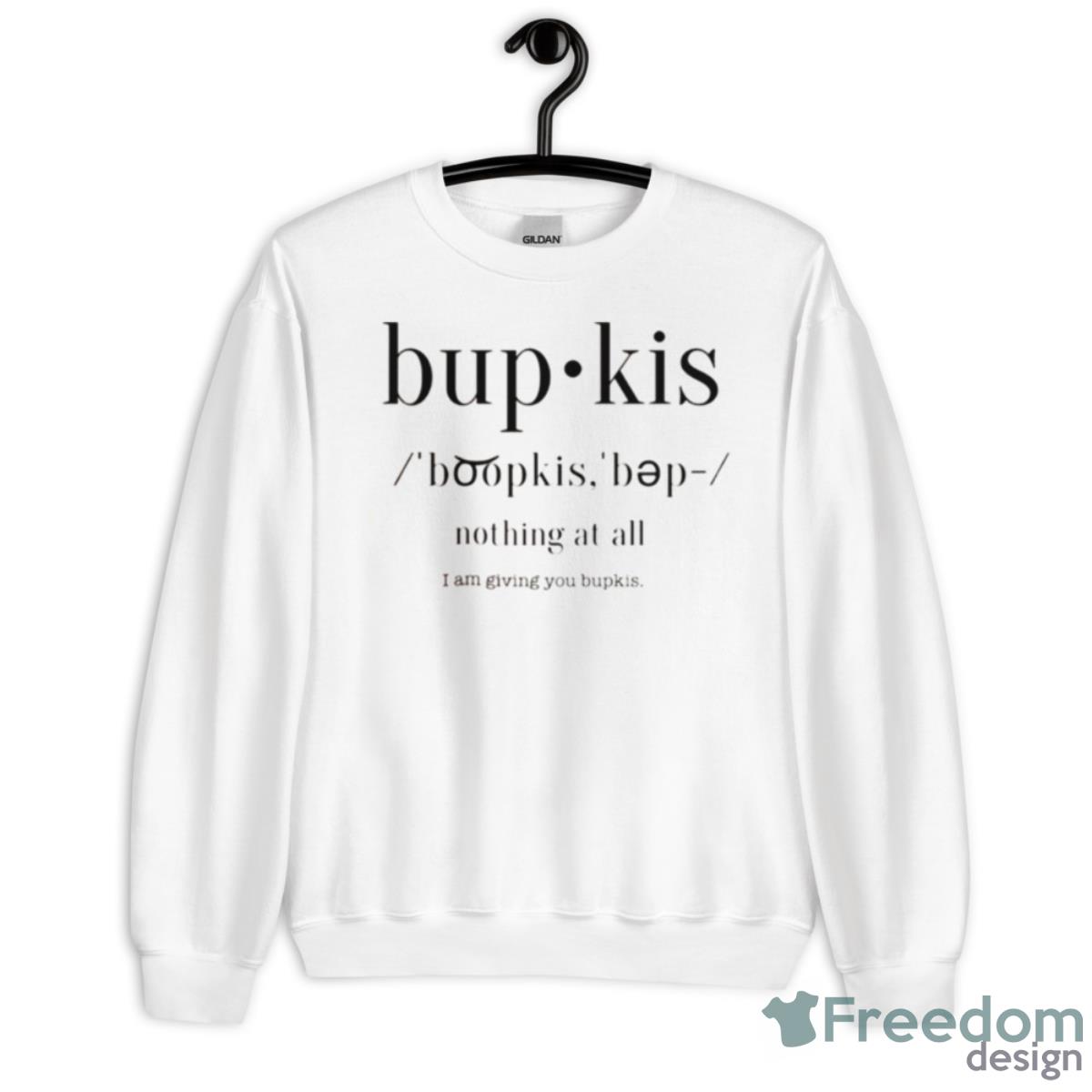 Bupkis Yiddish Judaica Judaisim Shirt - Unisex Heavy Blend Crewneck Sweatshirt