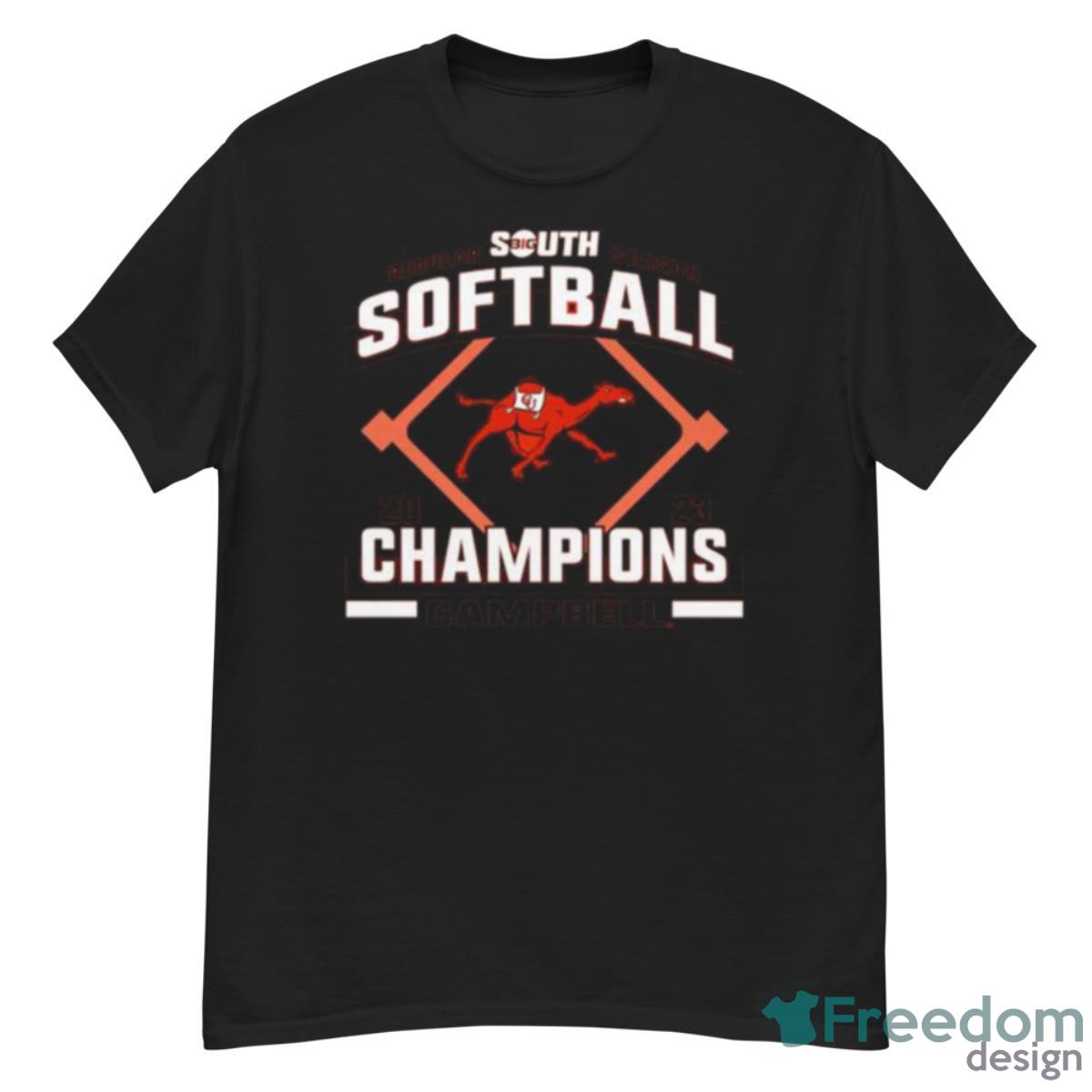 Campbell Fighting Camels 2023 Big South Softball Regular Season Champions T Shirt - G500 Men’s Classic T-Shirt