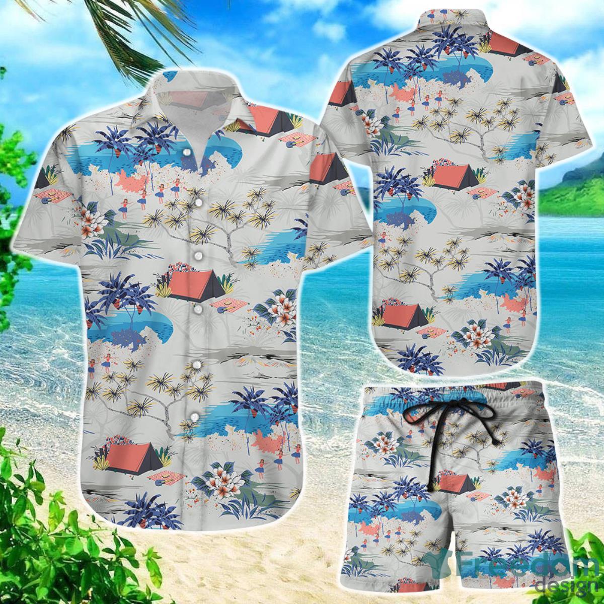 Camping Hawaiian Shirt Go Camping Vintage Beach Tropical Themed Gift Ideas Product Photo 1