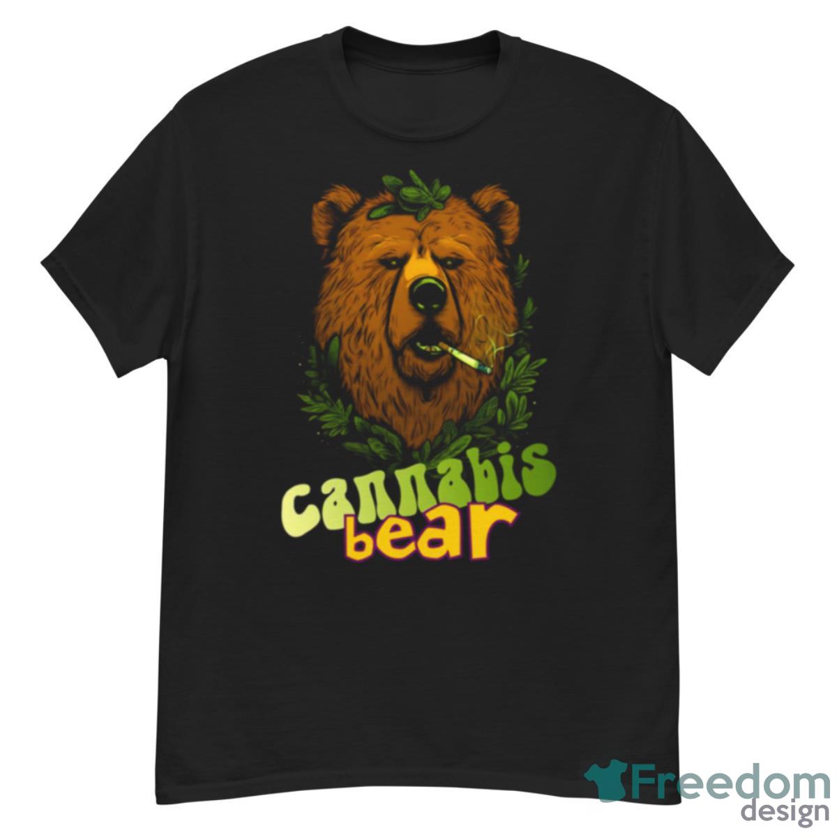 Cannabis Bear Brown Bear Smoking Shirt - G500 Men’s Classic T-Shirt