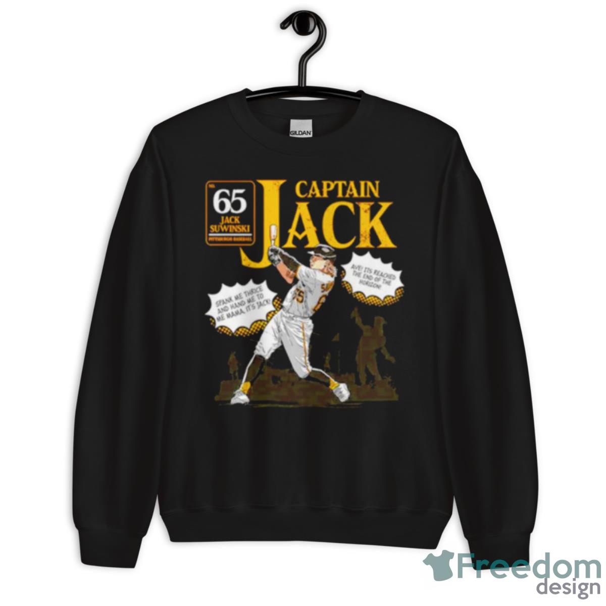 Jack Suwinski Pittsburgh Pirates Captain Jack spank me thrice and hand me  to me mama it's Jack shirt - Limotees