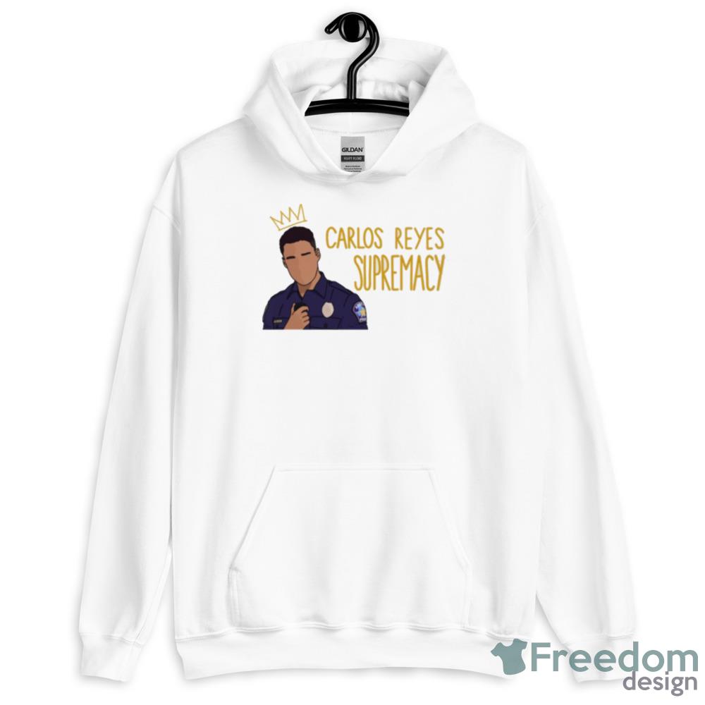 Carlos Reyes Supremacy 911 Lone Star Design Shirt image Carlos Reyes Supremacy 911 Lone Star Design Shirt - 18500 Unisex Heavy Blend Hooded Sweatshirt