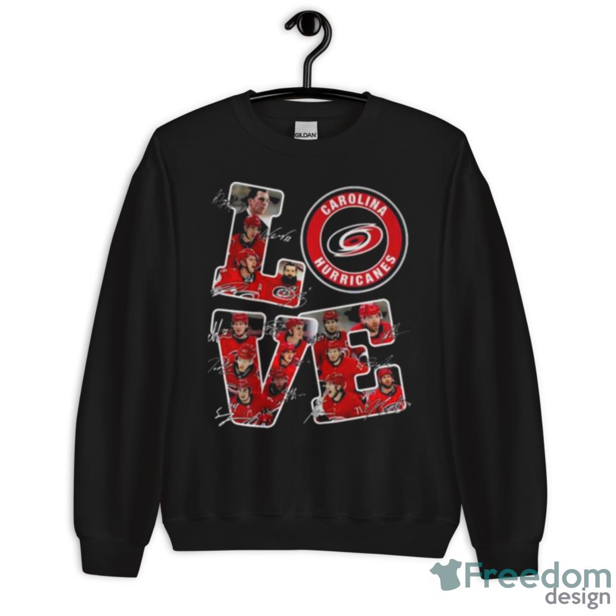 Carolina Hurricanes Players Love Signatures Shirt - Unisex Crewneck Sweatshirt Carolina Hurricanes Players Love Signatures Shirt - Unisex Crewneck Sweatshirt