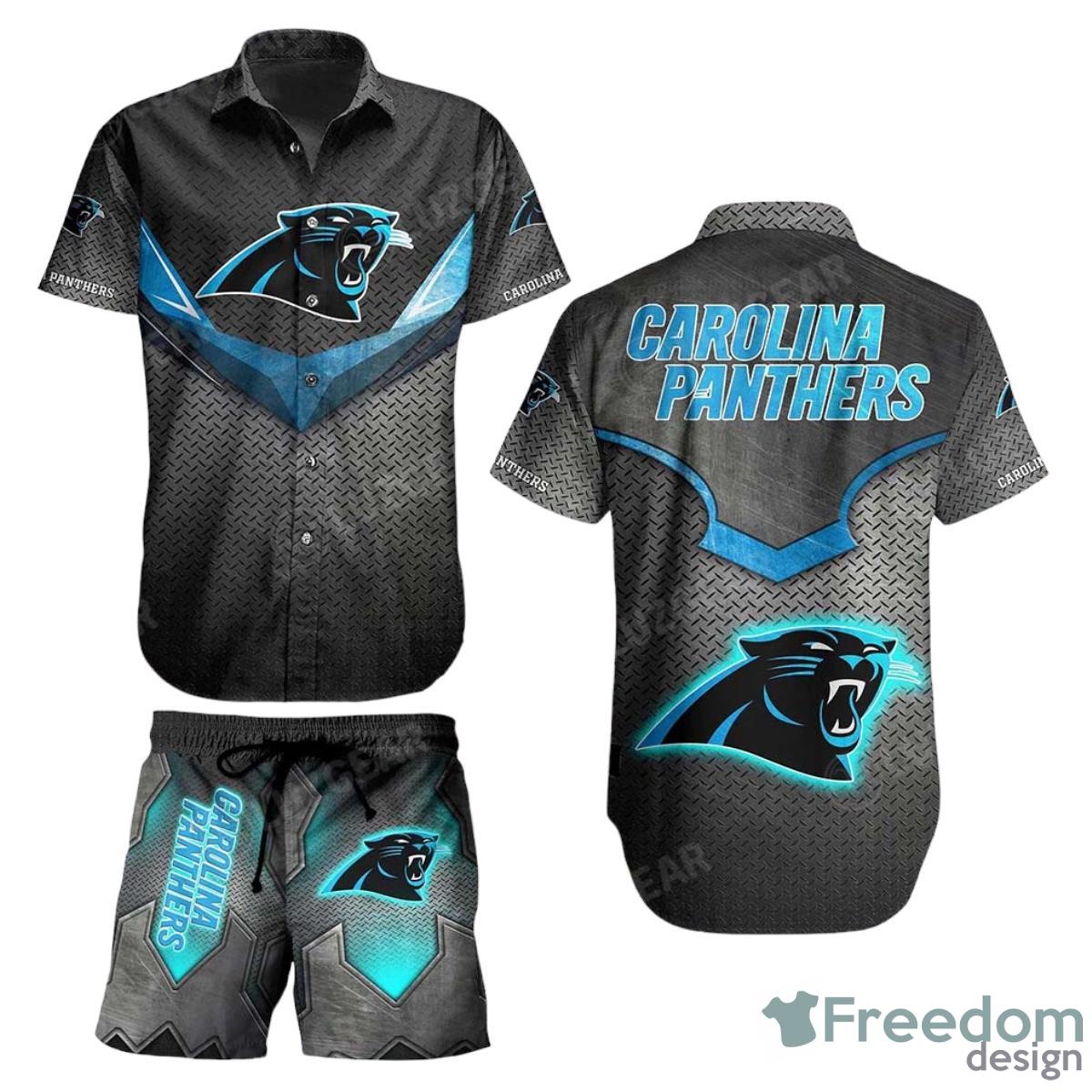 Carolina Panthers NFL Football Hawaiian Shirt And Short Beach Shirt Short Style For Big Fans Product Photo 1