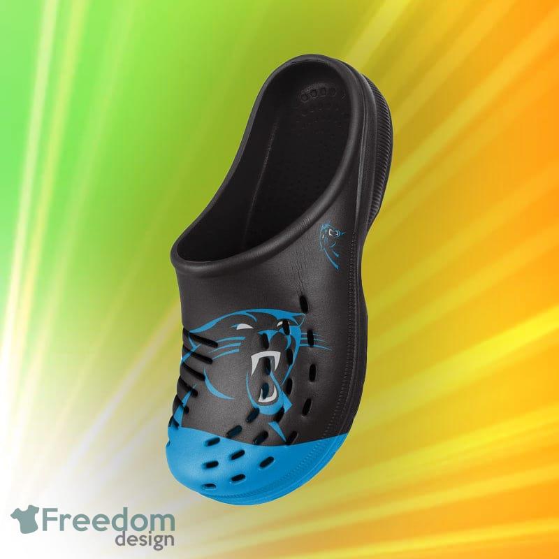 Carolina Panthers NFL For Men And Women Colorblock Big Logo Clog Shoes image Carolina Panthers NFL For Men And Women Colorblock Big Logo Clog Shoes - Carolina Panthers NFL Mens Colorblock Big Logo Clog_3