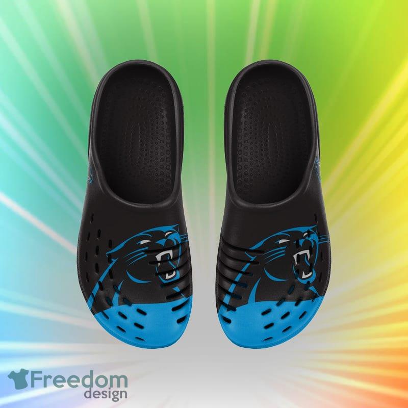 Carolina Panthers NFL For Men And Women Colorblock Big Logo Clog Shoes - Carolina Panthers NFL Mens Colorblock Big Logo Clog_4 Carolina Panthers NFL For Men And Women Colorblock Big Logo Clog Shoes - Carolina Panthers NFL Mens Colorblock Big Logo Clog_4