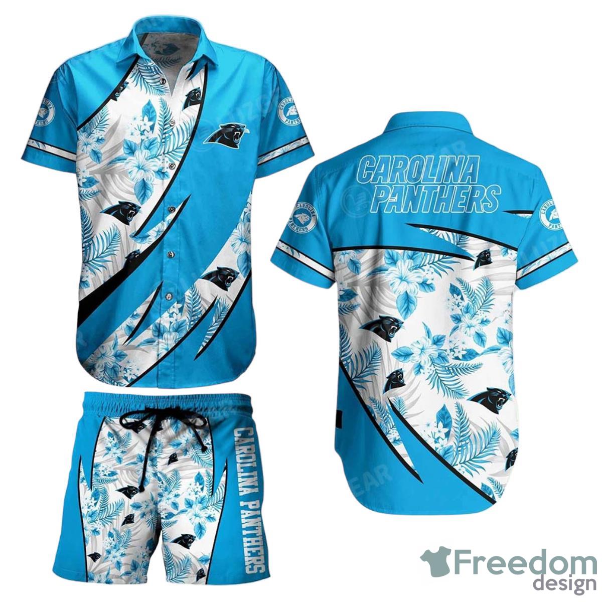 Carolina Panthers NFL Hawaiian Shirt And Short Style Tropical Graphic Summer For Awesome Fans Product Photo 1