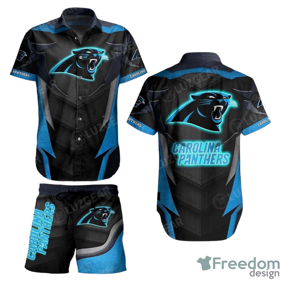 Carolina Panthers NFL Hawaiian Shirt And Short Summer Perfect Gift For Fans Product Photo 1