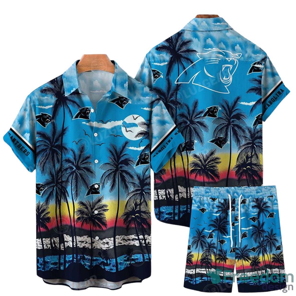 Carolina Panthers NFL Hawaiian Shirt And Short Tropical Pattern This Summer Shirt New Gift For Best Fan Product Photo 1