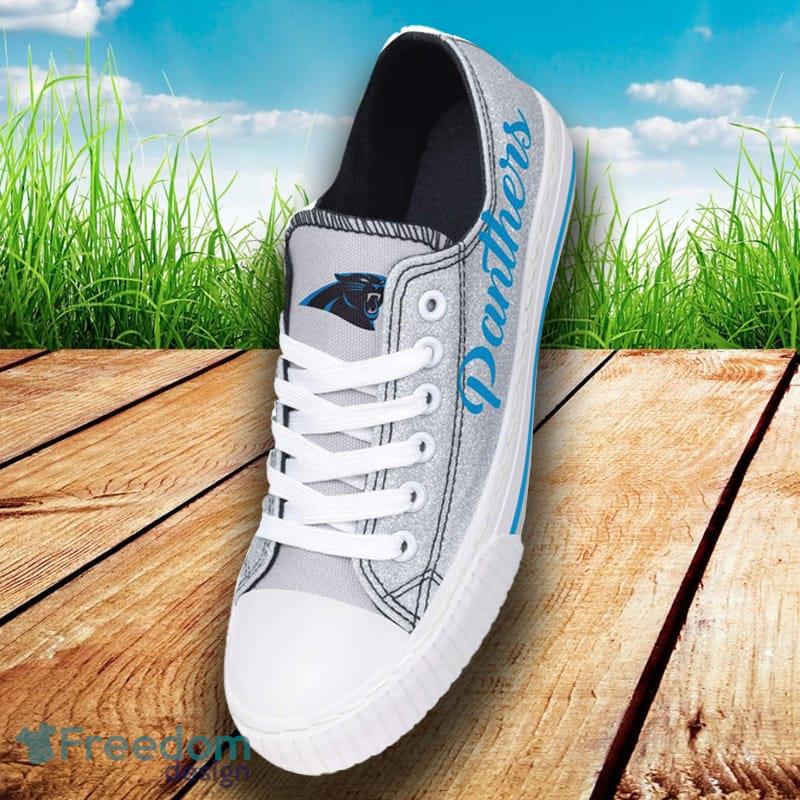 Carolina Panthers NFL Men And Women Glitter Low Top Canvas Shoes For Fans -  Freedomdesign