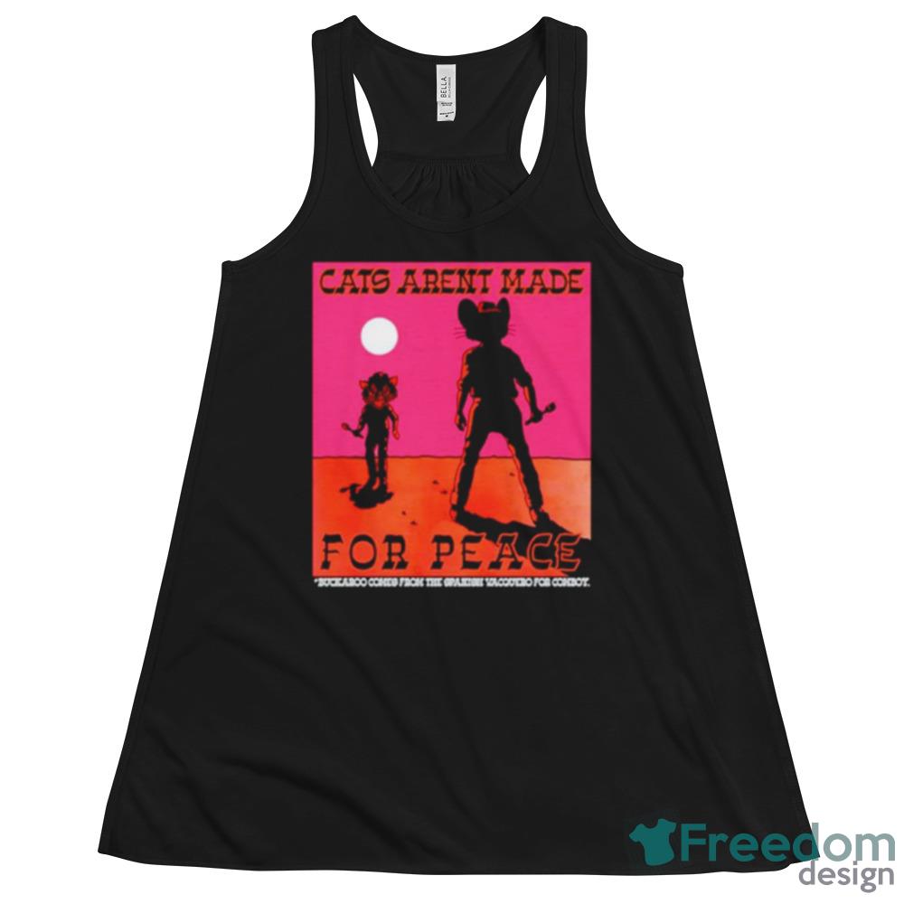 Cats aren’t made for peace Black T Shirt Men And Women - 8800 Womens Flowy Racerback Tank Cats aren’t made for peace Black T Shirt Men And Women - 8800 Womens Flowy Racerback Tank