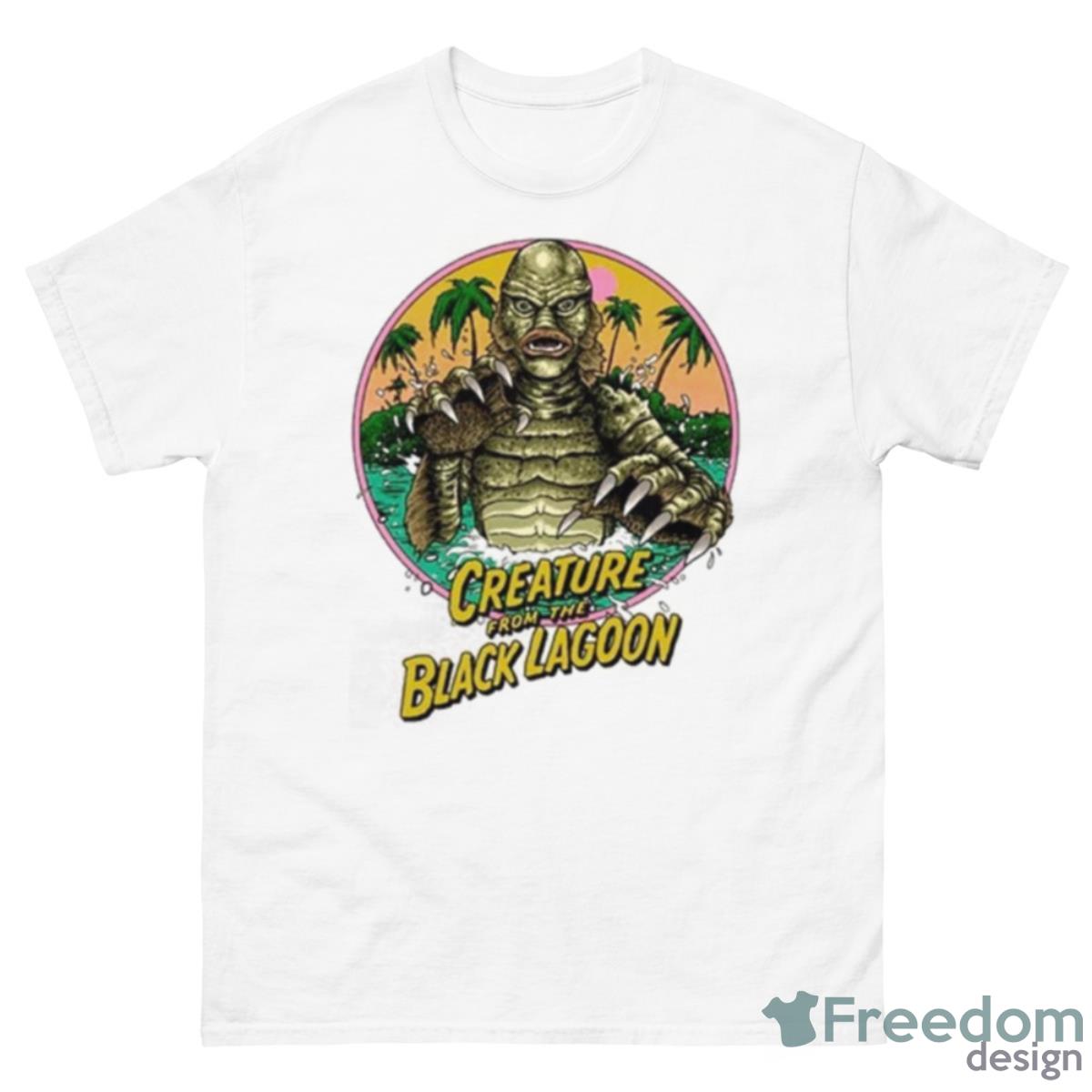 Cavitycolors Creature From The Black Lagoon Beachside Creepin Shirt - 500 Men’s Classic Tee Gildan