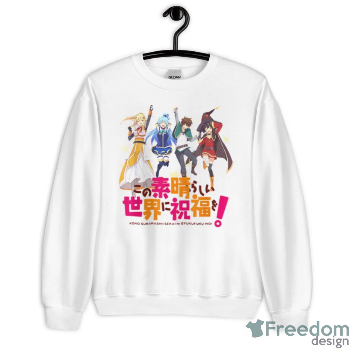 Celebrating Konosuba Artwork Shirt - Unisex Heavy Blend Crewneck Sweatshirt