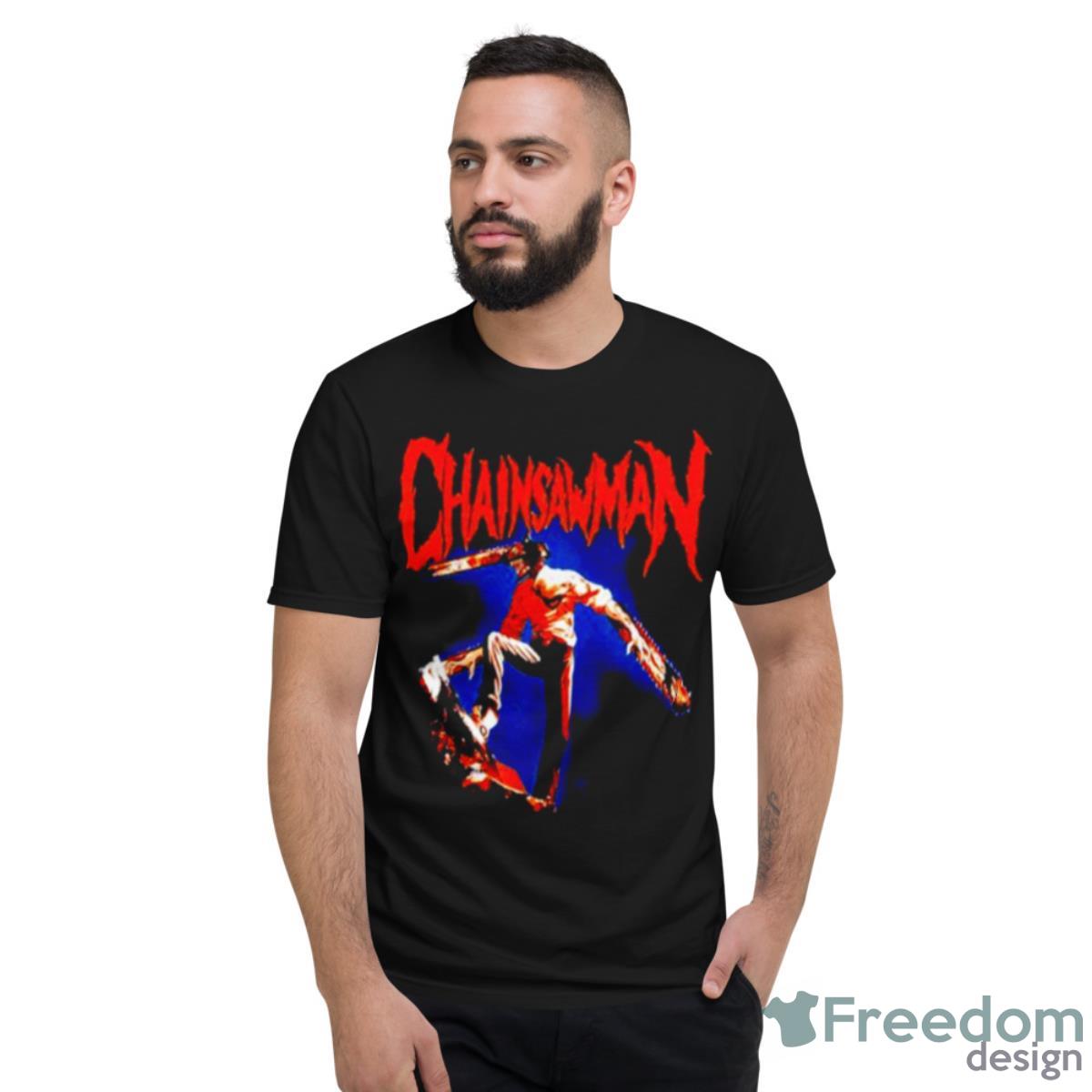 Chainsaw Man Denji Metal Shirt - Short Sleeve T-Shirt