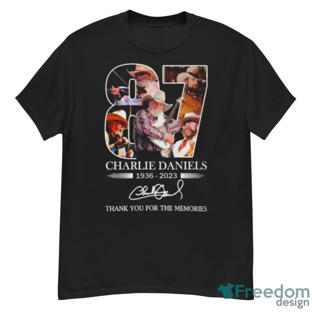 Charlie Daniels 1936 – 2023 Thank You For The Memories Signature Shirt - G500 Men’s Classic T-Shirt