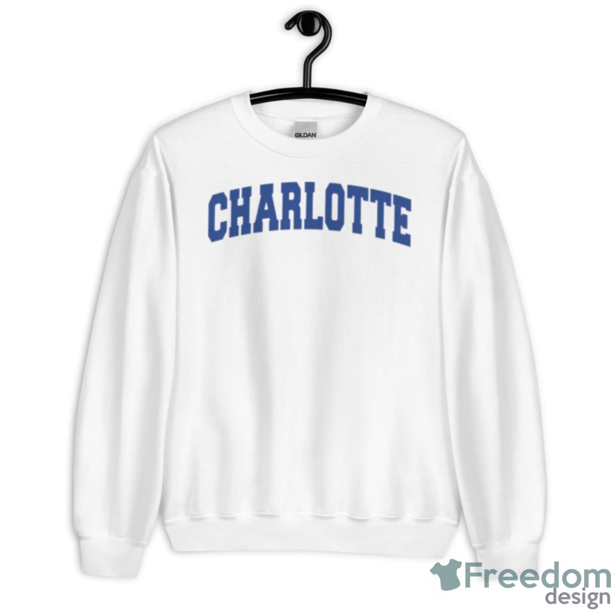 Charlotte Arch Blue Logo Shirt - Unisex Heavy Blend Crewneck Sweatshirt