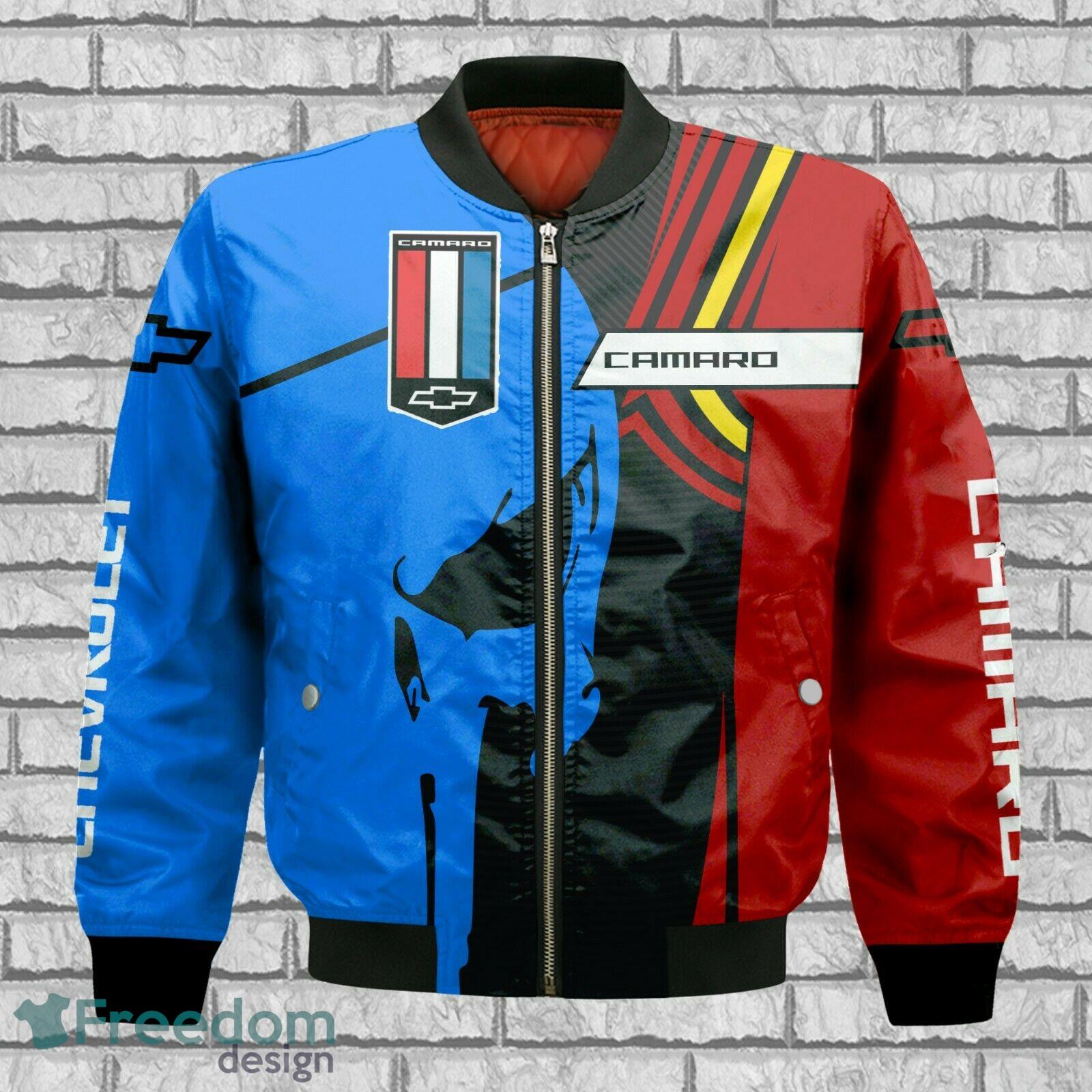 Chevrolet Camaro Punisher Skull Bomber Jacket Gift For Mens - Chevrolet Camaro Punisher Skull Bomber Jacket_1