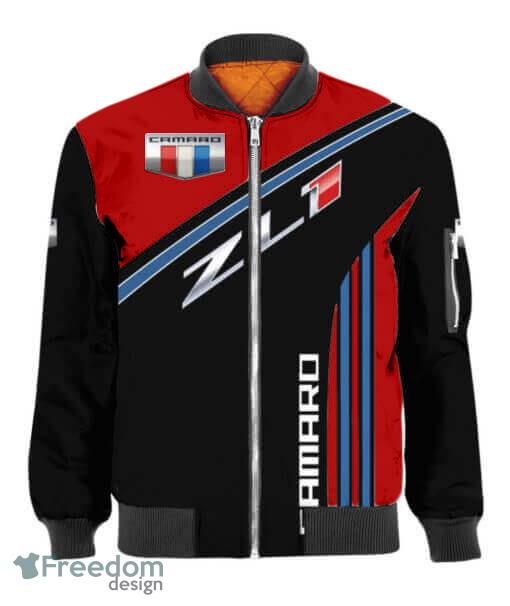 Chevrolet Camaro ZL1 Red Black Bomber Jacket Gift For Mens - Chevrolet Camaro ZL1 Red Black Bomber Jacket
