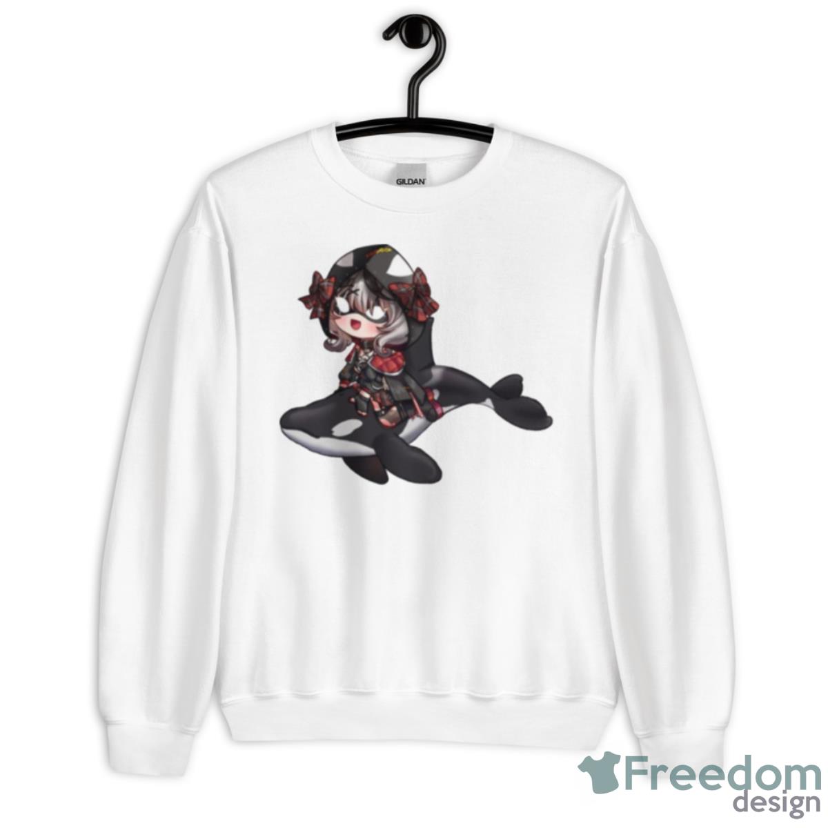 Chibi Sakamata Chloe Masked Hololive Shirt - Unisex Heavy Blend Crewneck Sweatshirt