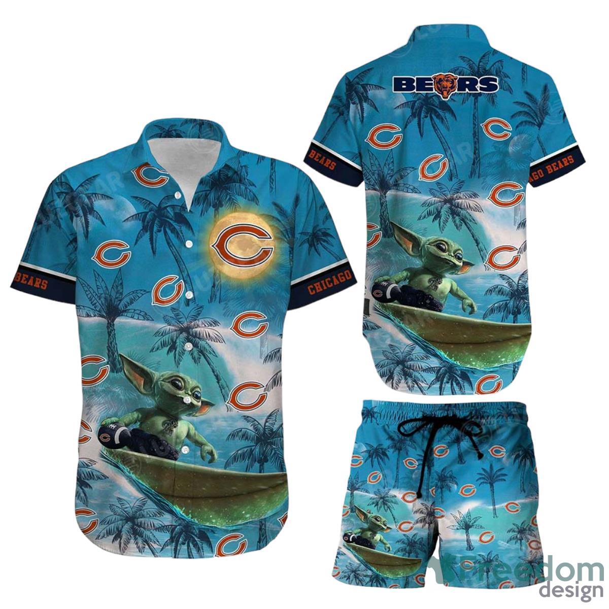 Chicago Bears Footbal NFL Baby Yoda Hawaiian Shirt And Short Style Summer Gift For Men Women Product Photo 1