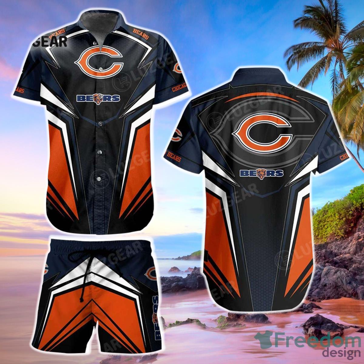 Chicago Bears NFL Football Hawaii Short Shirt For This Summer Graphic Hawaiian Shirt Gift Big Fans Product Photo 1