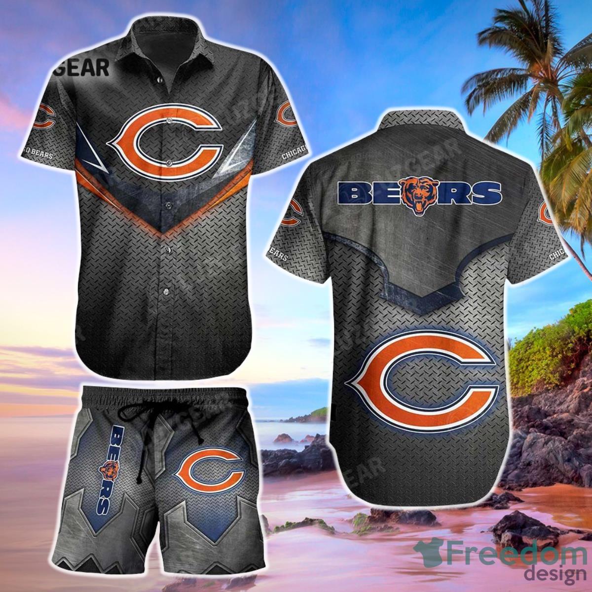 Chicago Bears NFL Football Hawaiian Shirt And Short Beach Shirt Short Style For Big Fans Product Photo 1