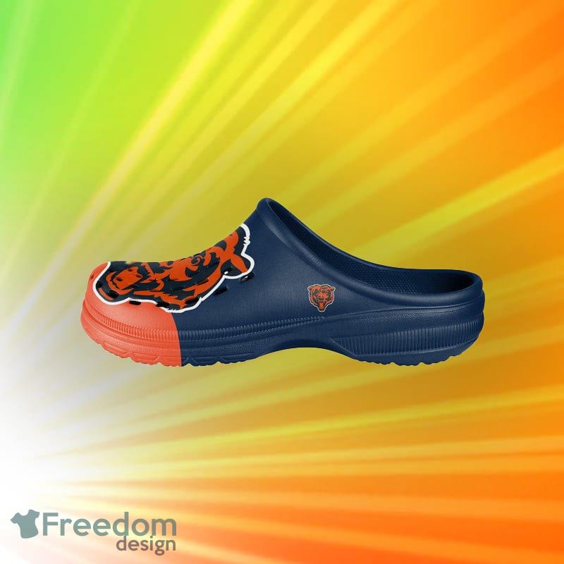 Chicago Bears NFL For Men And Women Colorblock Big Logo Clog Shoes - Chicago Bears NFL Mens Colorblock Big Logo Clog_2