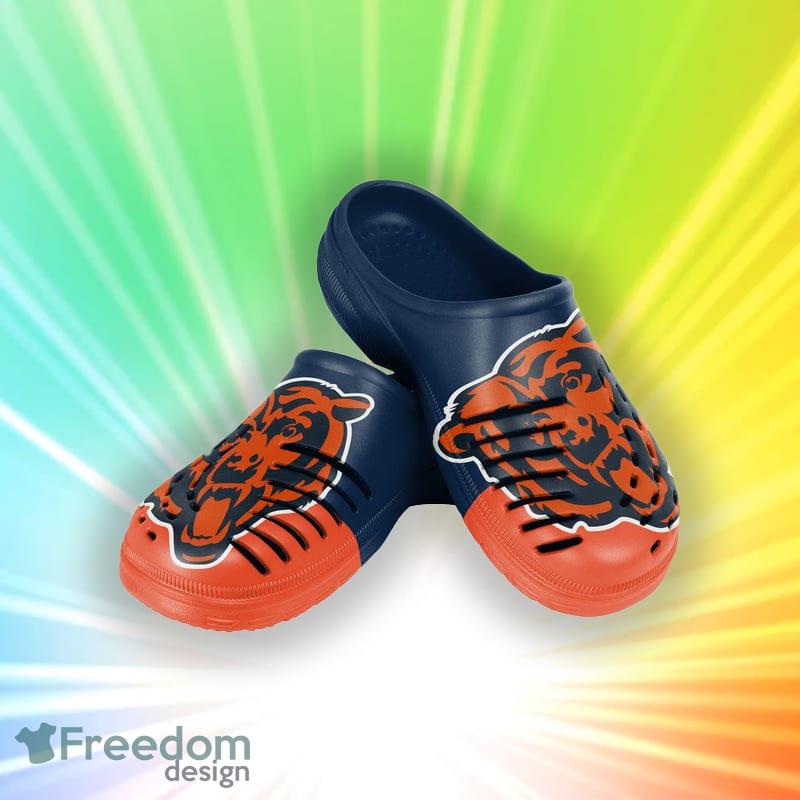 Chicago Bears NFL For Men And Women Colorblock Big Logo Clog Shoes - Chicago Bears NFL Mens Colorblock Big Logo Clog_1