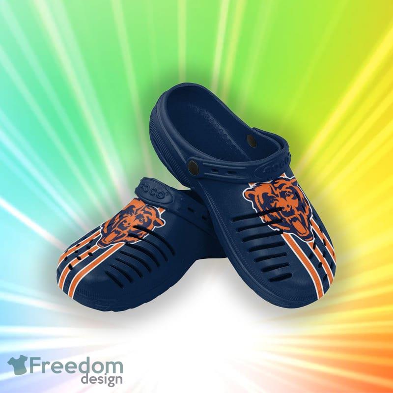 Chicago Bears NFL For Men And Women Team Stripe Clog With Strap Shoes - Chicago Bears NFL Mens Team Stripe Clog With Strap_1