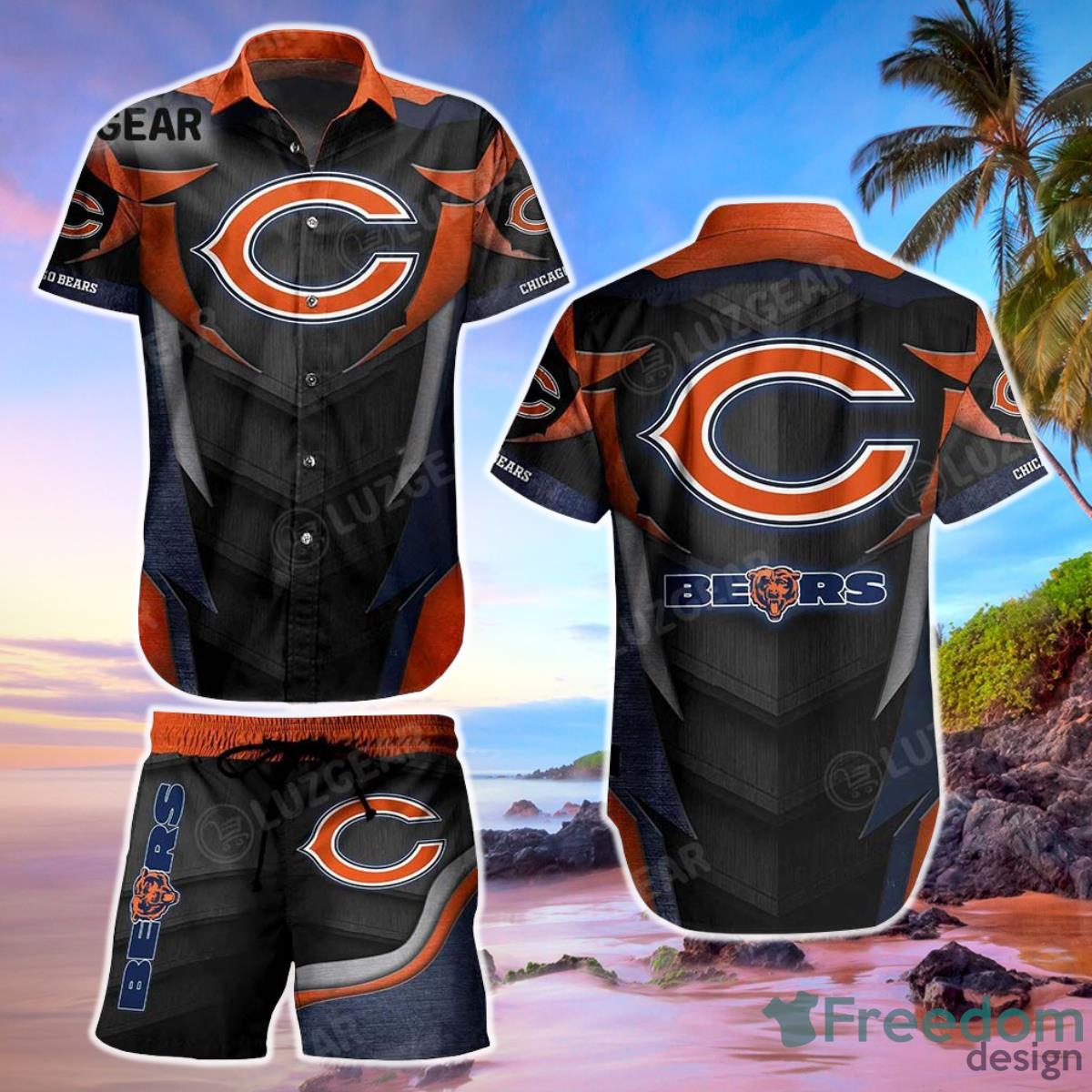 Chicago Bears NFL Hawaiian Shirt And Short Summer Perfect Gift For Fans Product Photo 1