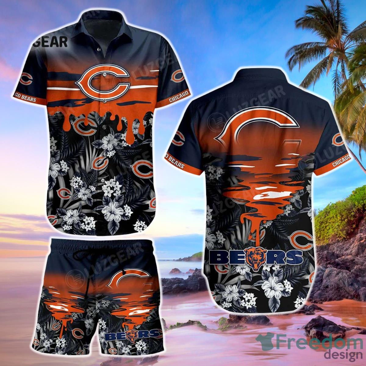 Vintage Chicago Bears Hawaiian shirt gift gor fan 