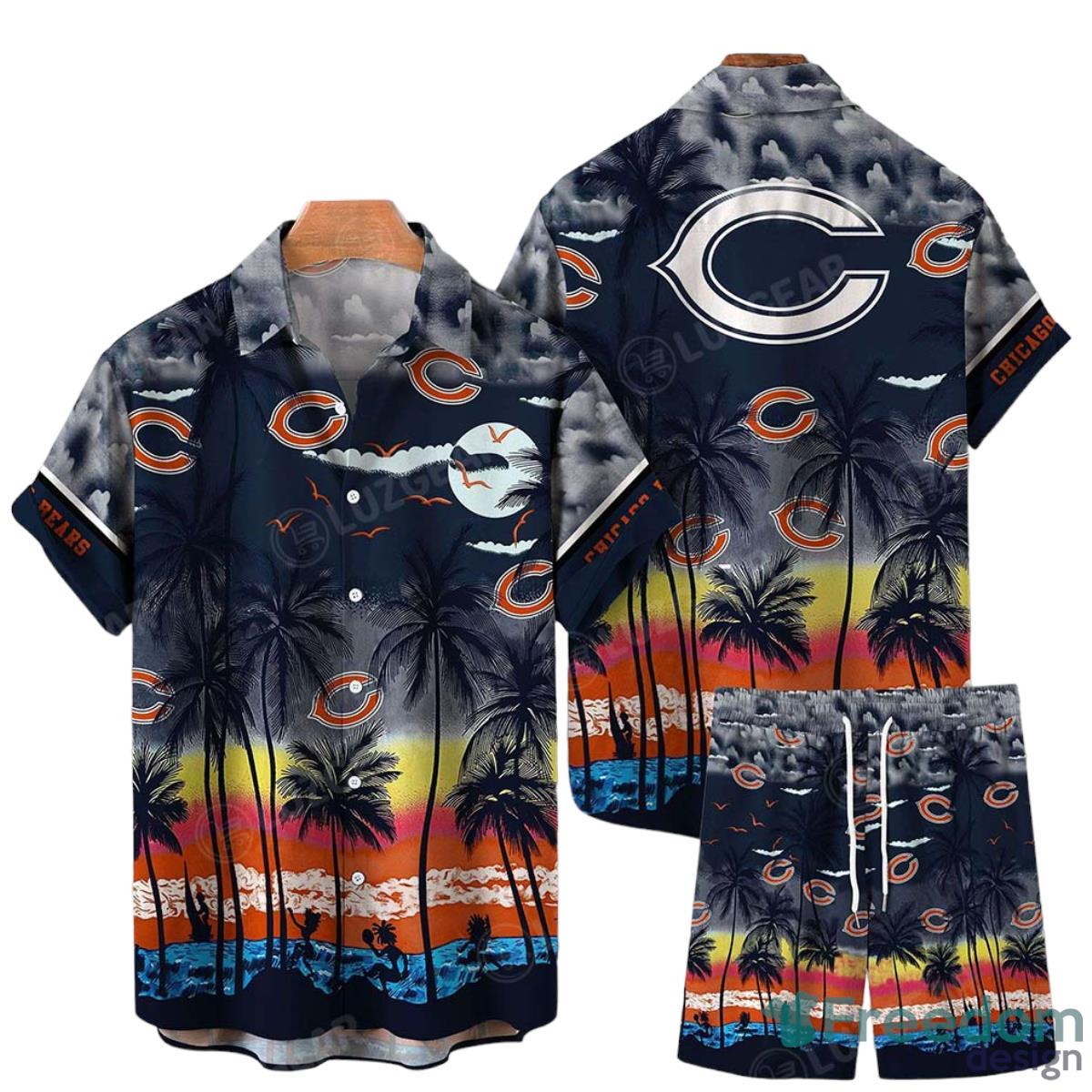 Chicago Bears NFL Hawaiian Shirt And Short Tropical Pattern This Summer Shirt New Gift For Best Fan Product Photo 1