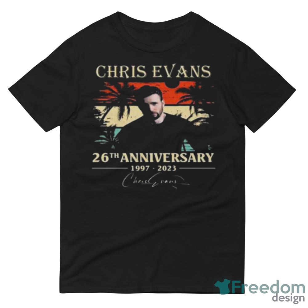 Chris Evans 26th anniversary 1997 2023 signature vintage shirt - 980 Lightweight Fashion Short Sleeve T-Shirt Chris Evans 26th anniversary 1997 2023 signature vintage shirt - 980 Lightweight Fashion Short Sleeve T-Shirt