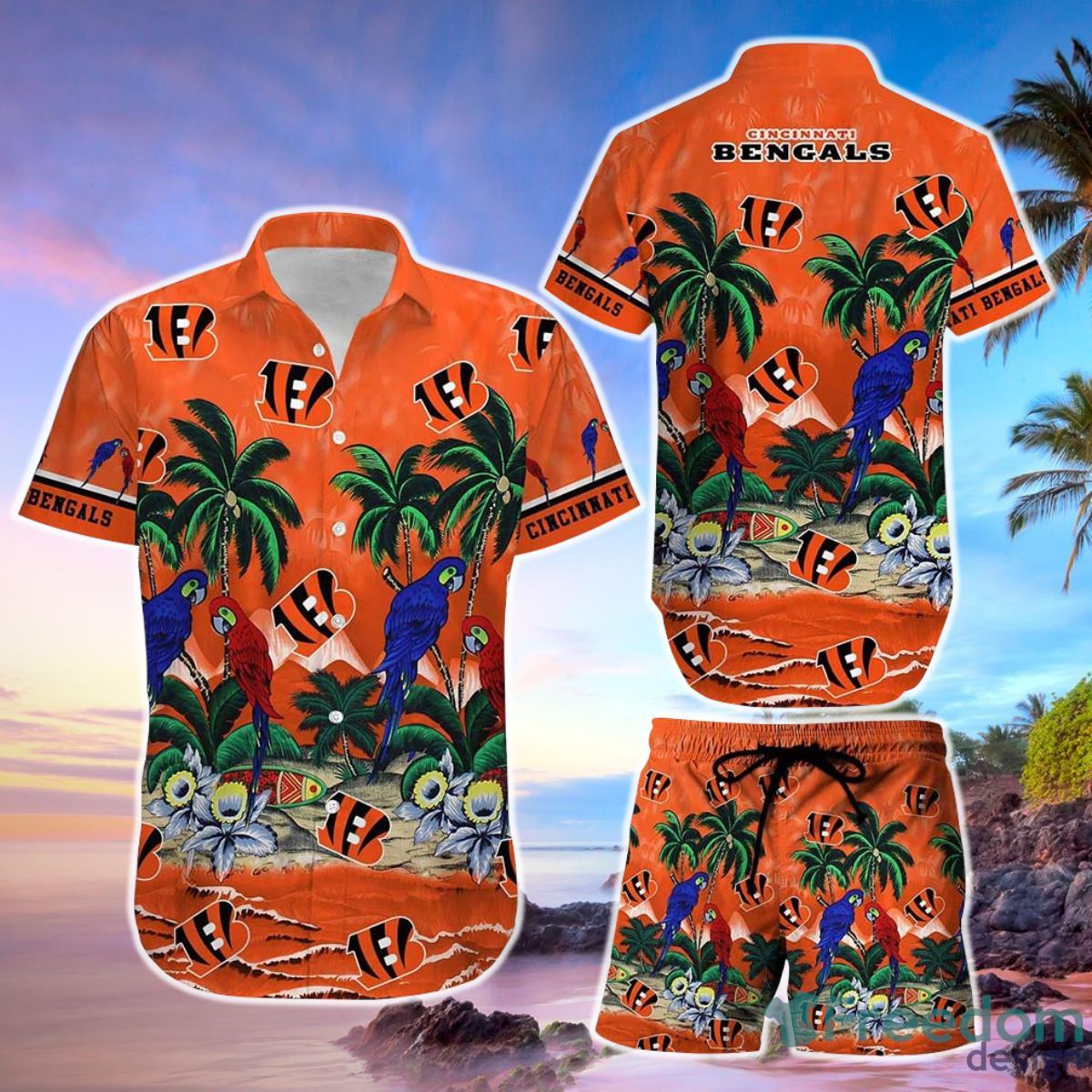 Cincinnati Bengals NFL Design 1 Beach Hawaiian Shirt Men And Women For Fans  Gift - Freedomdesign