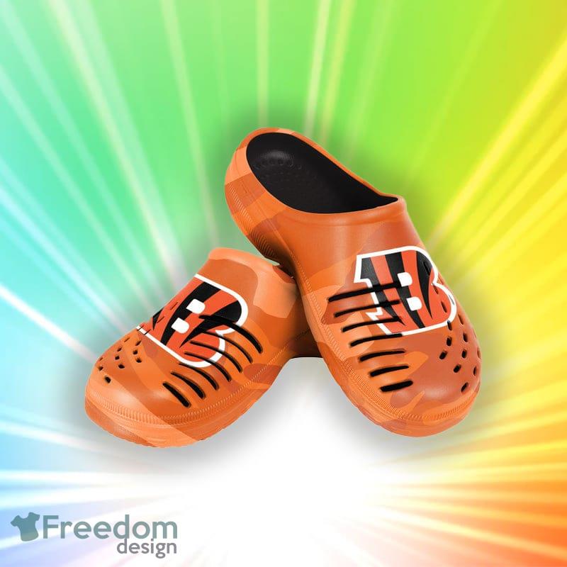 Cincinnati Bengals Camo Style Crocs Clog Shoes