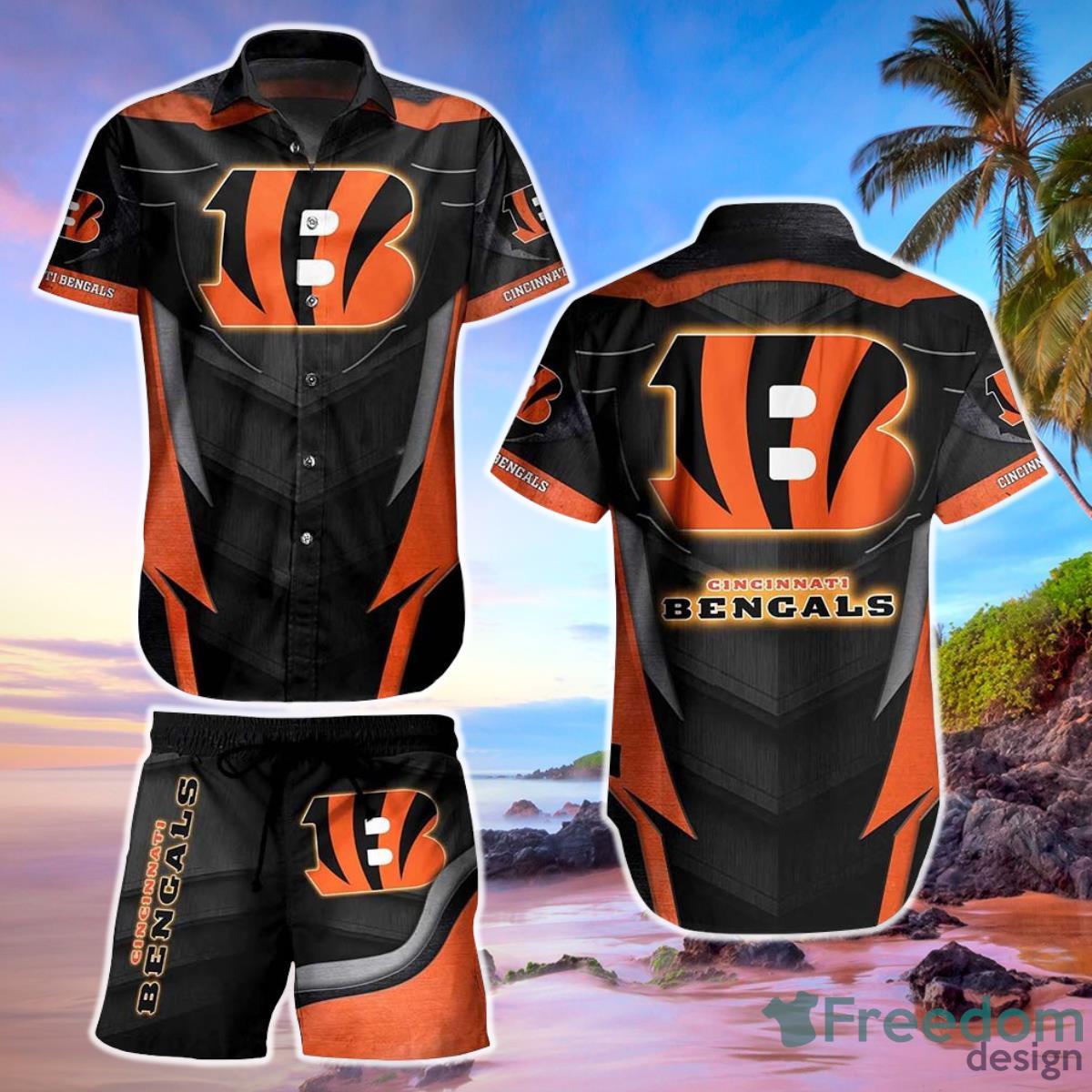 Cincinnati Bengals NFL Hawaiian Shirt And Short Summer Perfect Gift For Fans Product Photo 1