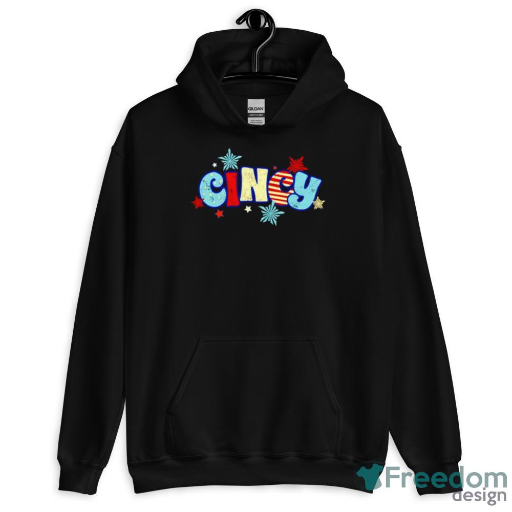 Cincy star burst Black Shirt - 18500 Unisex Heavy Blend Hooded Sweatshirt Cincy star burst Black Shirt - 18500 Unisex Heavy Blend Hooded Sweatshirt