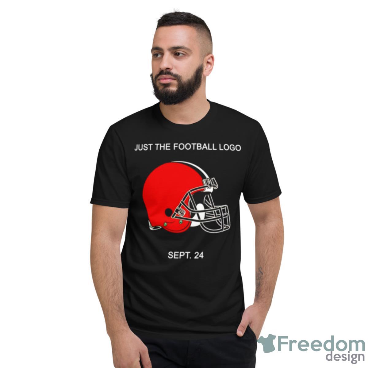 Cleveland Browns Just The Football Logo - Short Sleeve T-Shirt