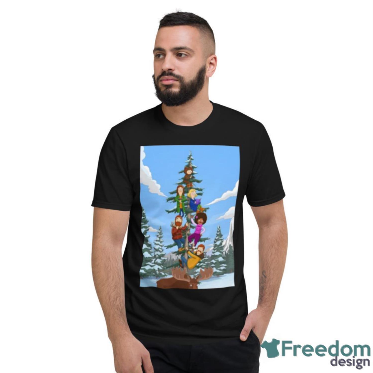 Climbing On A Pine Tree The Great North shirt - Short Sleeve T-Shirt