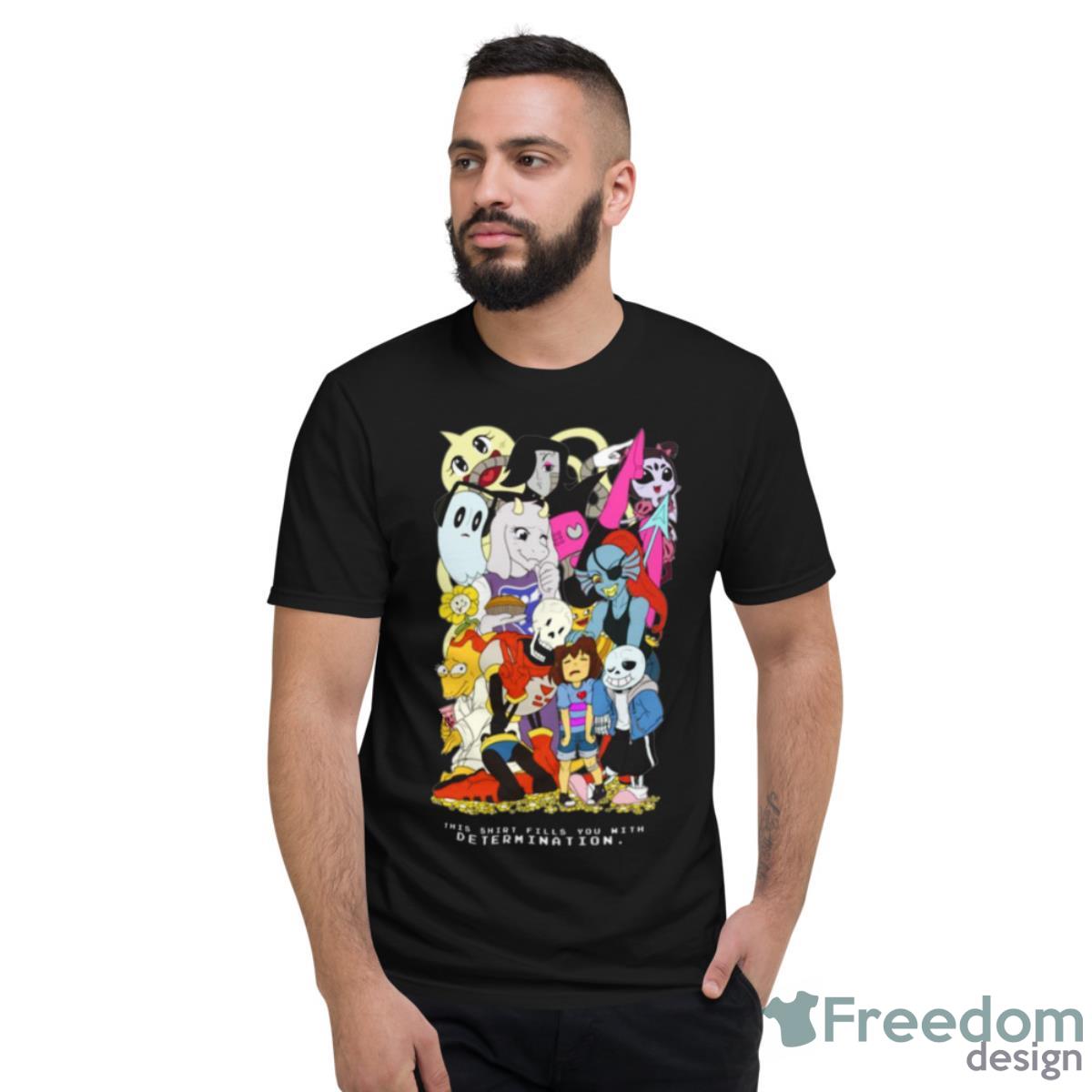 Colored Graphic Undertale Shirt - Short Sleeve T-Shirt