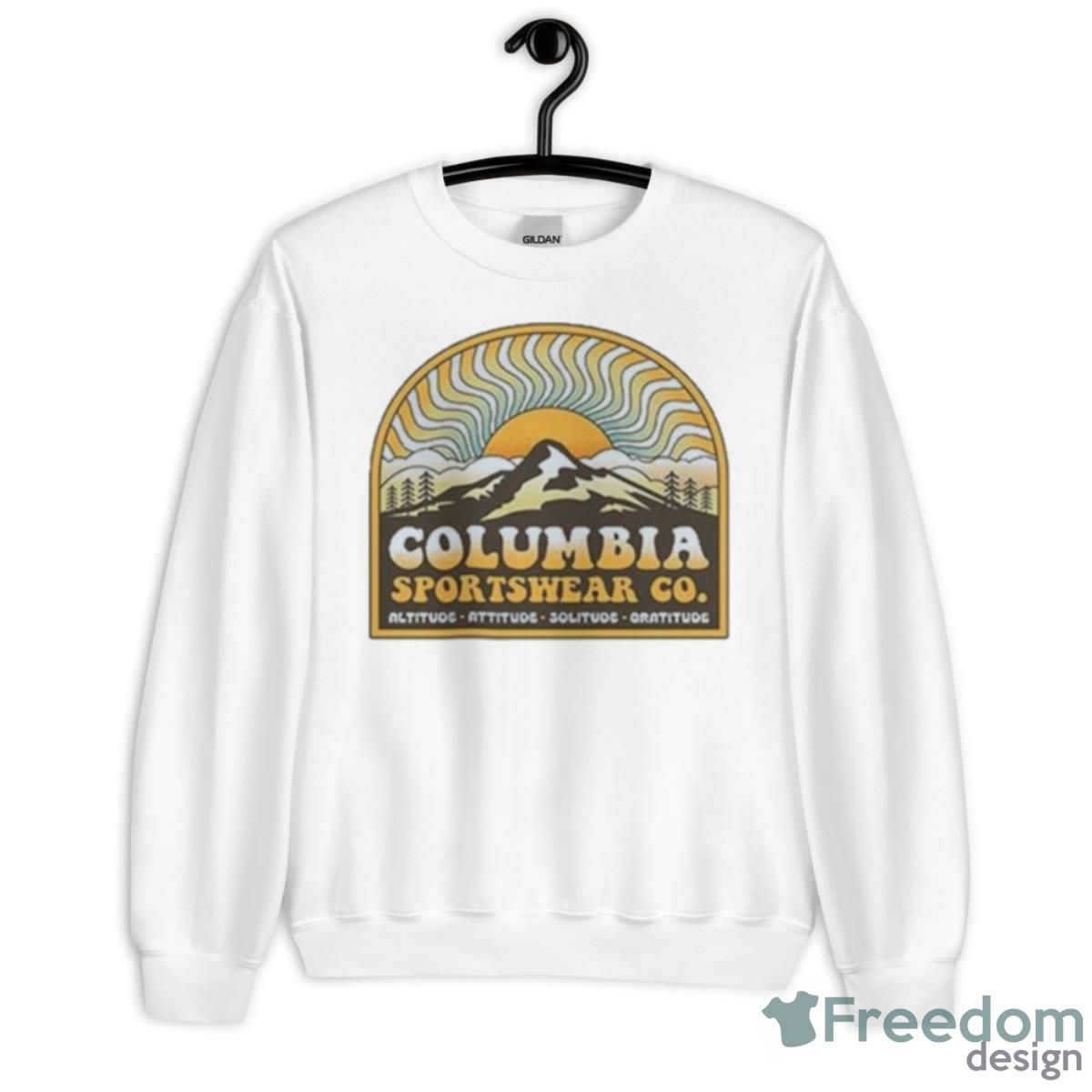 Columbia Sportswear Co Altitude Attitude Solitude Oratitude Shirt - Unisex Heavy Blend Crewneck Sweatshirt