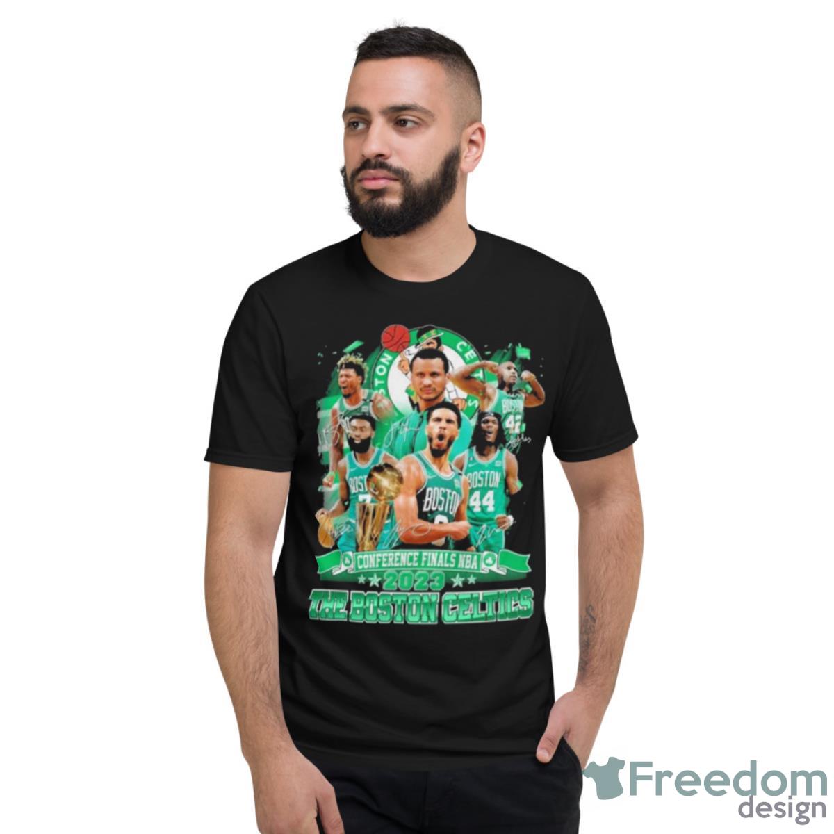 Conference Finals NBA 2023 The Boston Celtics Signatures Shirt - Short Sleeve T-Shirt