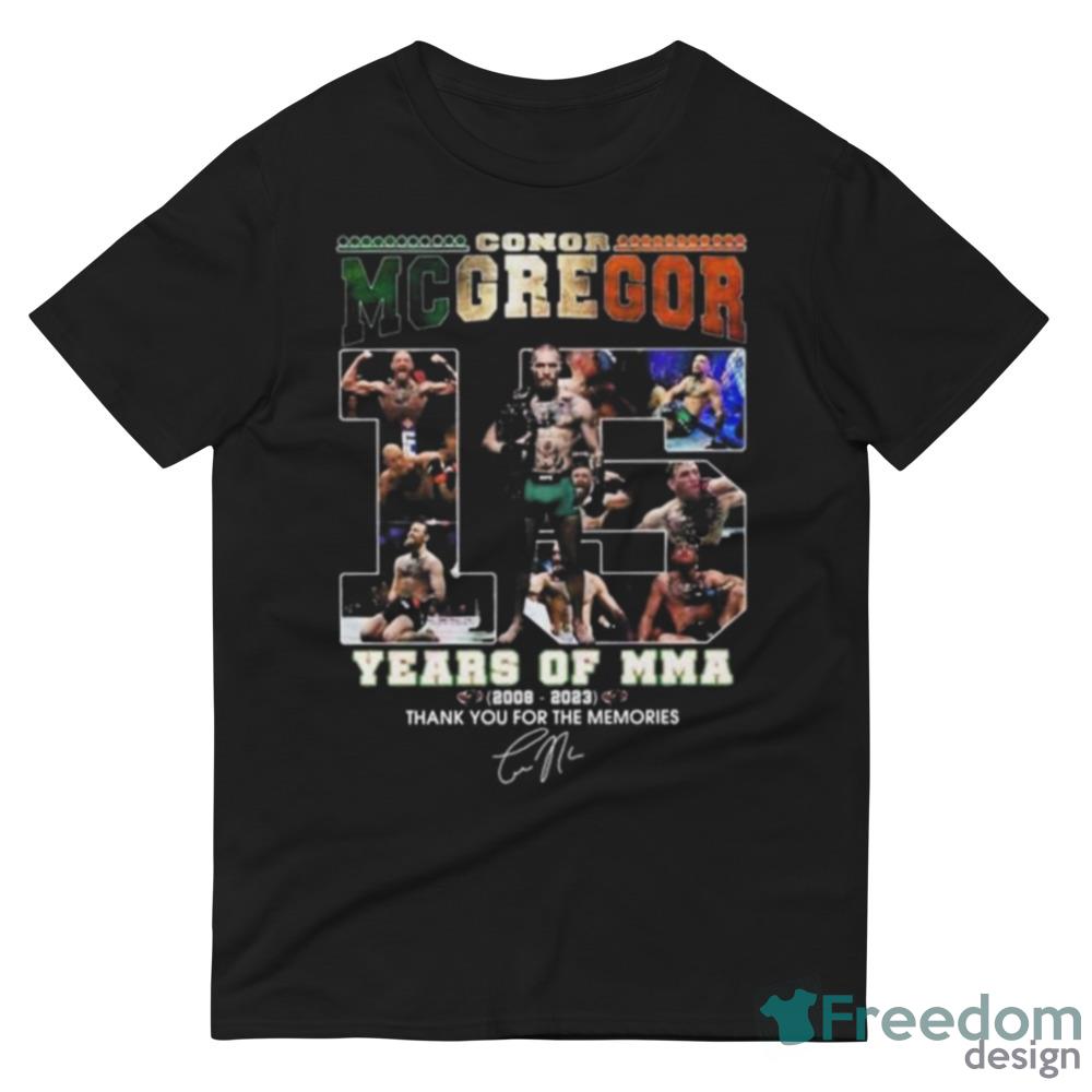 conor mcgregor 15 years of mma 2008 2023 thank you for the memories shirt - Womens Relaxed Short Sleeve Jersey Tee conor mcgregor 15 years of mma 2008 2023 thank you for the memories shirt - Womens Relaxed Short Sleeve Jersey Tee