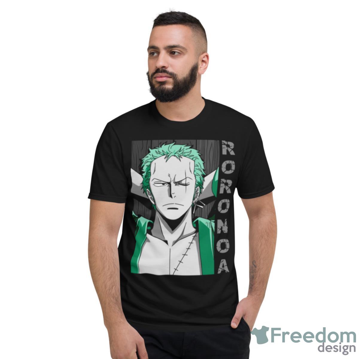 Coolest Man In One Piece Zoro Roronoa Vintage Artwork Shirt - Short Sleeve T-Shirt