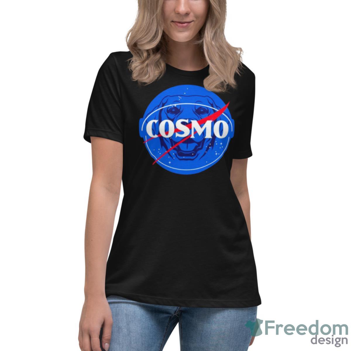 Cosmo Space Dog Agency Shirt - Womens Relaxed Short Sleeve Jersey Tee Cosmo Space Dog Agency Shirt - Womens Relaxed Short Sleeve Jersey Tee